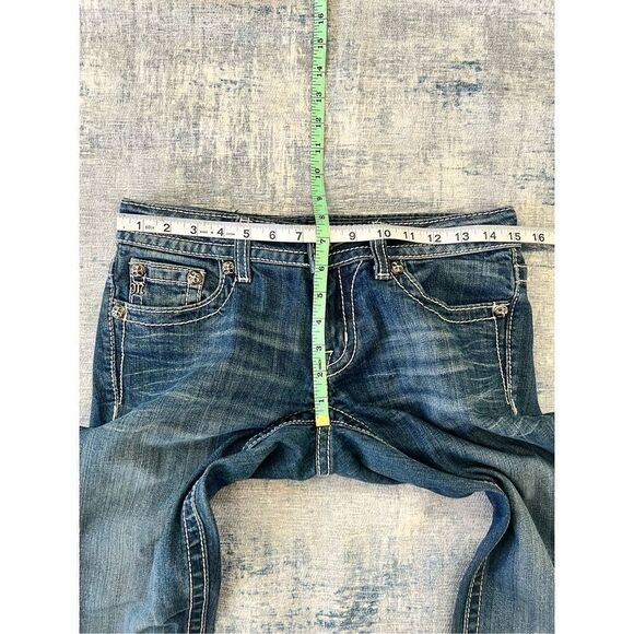 Miss Me Rhinestone Studded Embellished Boot Cut Jeans Size 27" - Picture 5 of 6